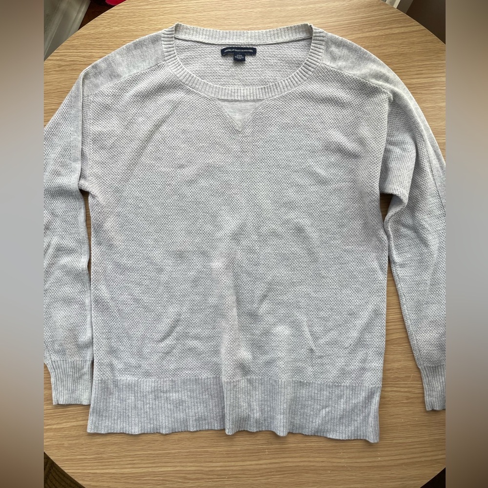 American Eagle Knit Grey Sweater Size S